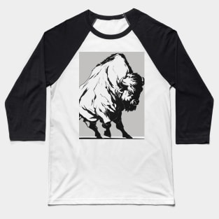 Bison Shadow Silhouette Anime Style Collection No. 108 Baseball T-Shirt